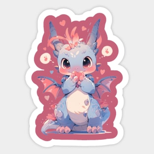 Hearty dragon Sticker